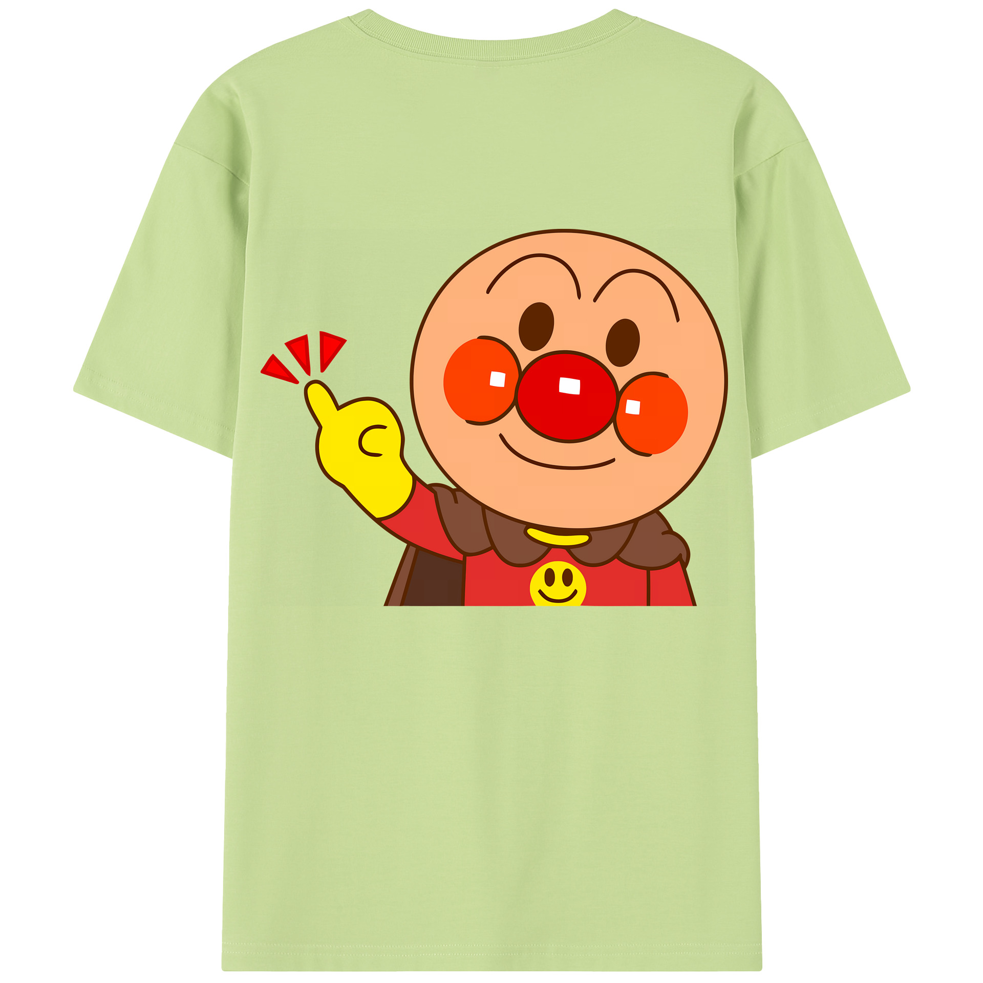 （画像用） アンパンマン Anpanman 綿100％半袖Tシャツ（背面プリント）